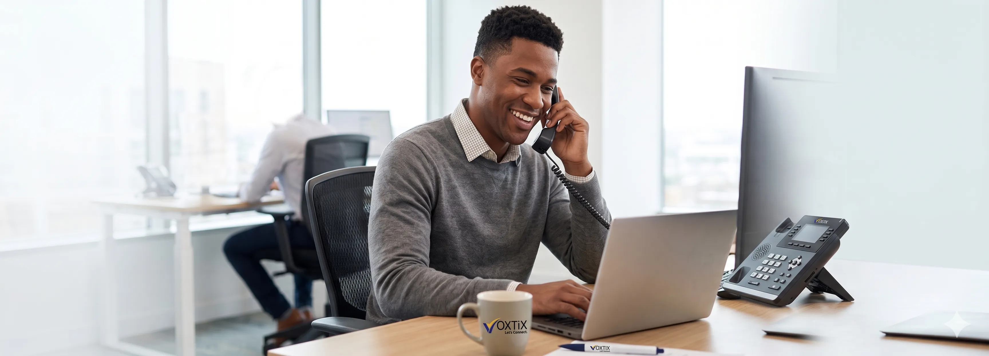 VOXTiX engineer managing a client cutover on-site